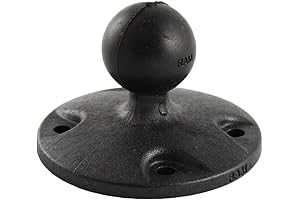 RAM Mounts - Composite Round Plate with Ball - RAP-B-202U Mount -...