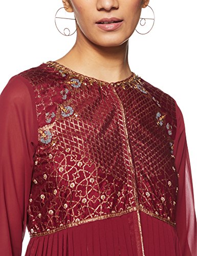 Image of W for Woman Women's Crepe Pleated Kurta