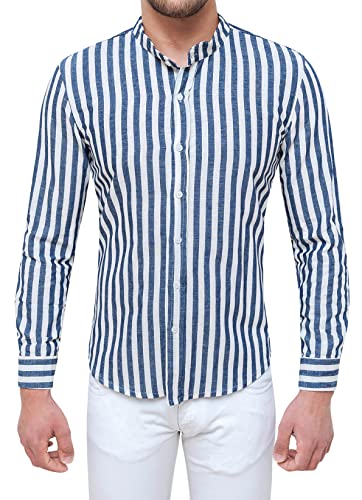 Chemise en lin homme pour les vacances d'été à la mer Evoga