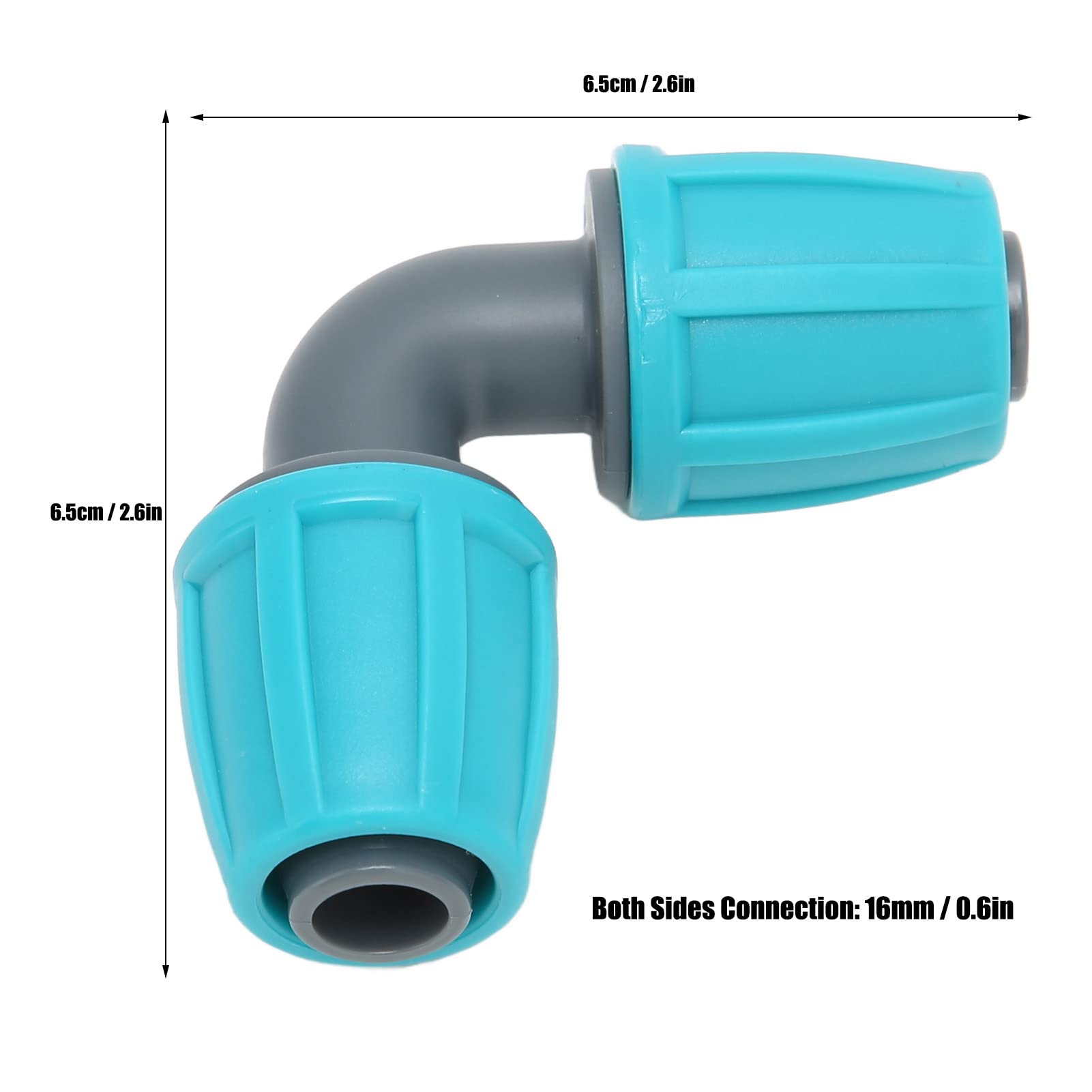 Lot De 10 Raccords D'irrigation Goutte à Goutte - 16 Mm - Raccord