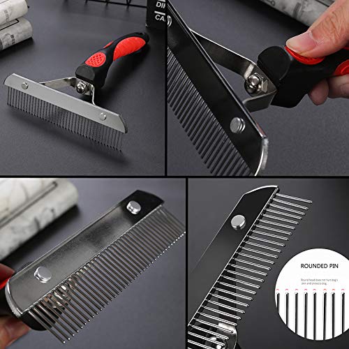 Dog Brushes for Grooming Large Dogs, Long Hair Dog Rake Pet Comb Pet