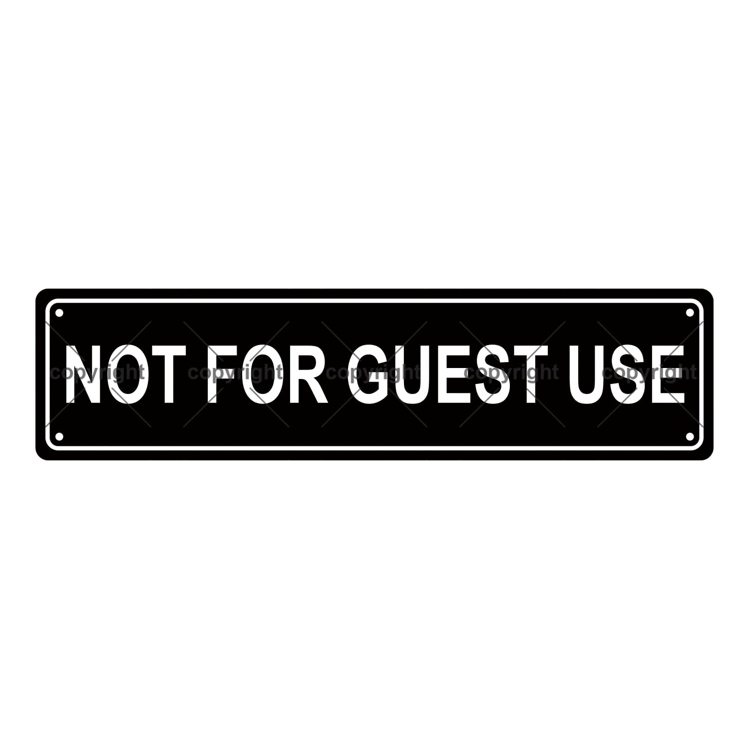 Not for Guest Use Attention Metal Tin Street Sign Bar Cafe Garage Cave Home Room Wall Bathroom Farmhouse Garden Porch Patio Decor,4x16 Inch