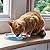 Beco Cat Bowl - Eco Friendly and Dishwasher Safe, Bamboo Food and Water Bowl - Natural