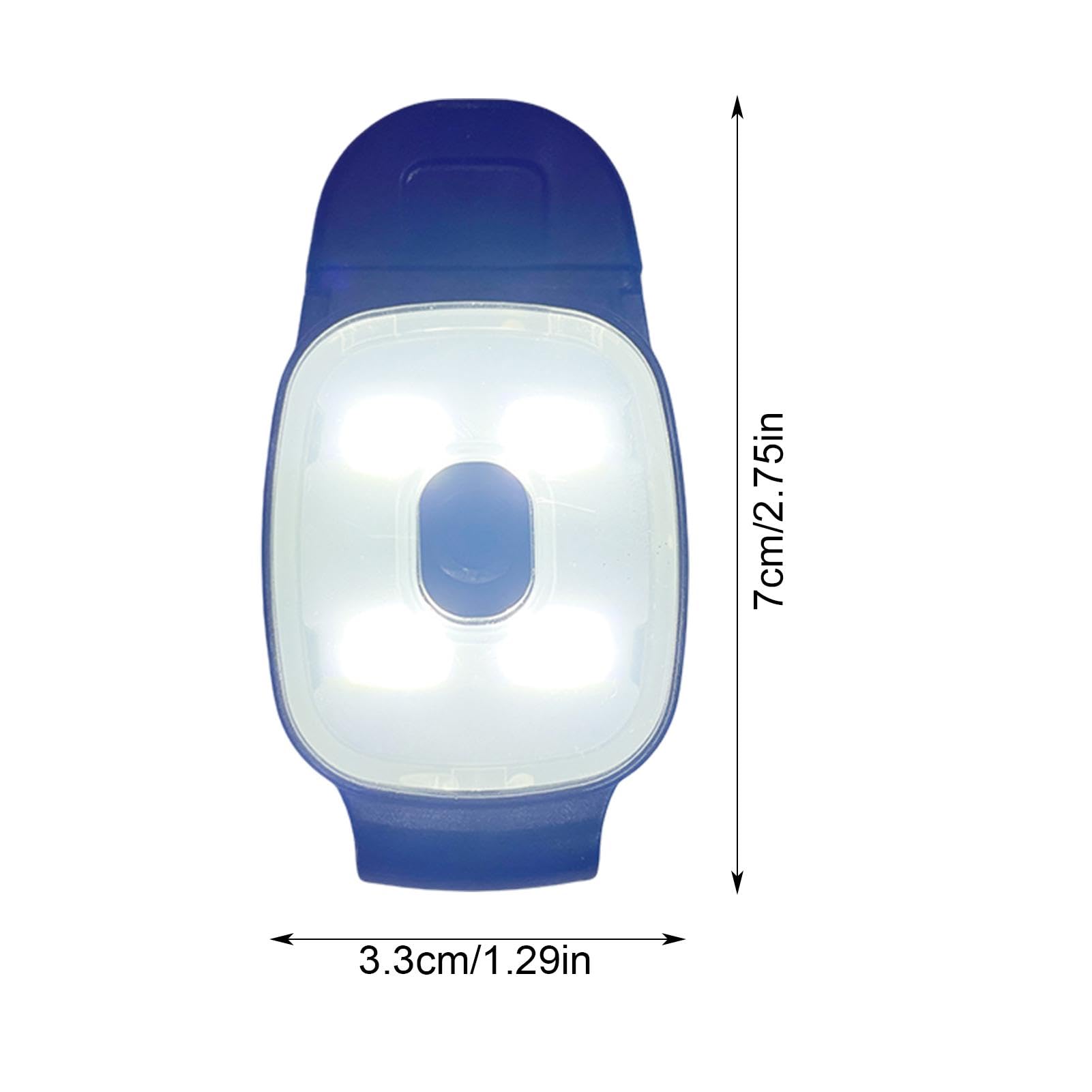 Teksome Luci da corsa indossabili, torce a LED ricaricabili con clip, luce da jogging indossabile, luce da corsa portatile per attività all'aperto