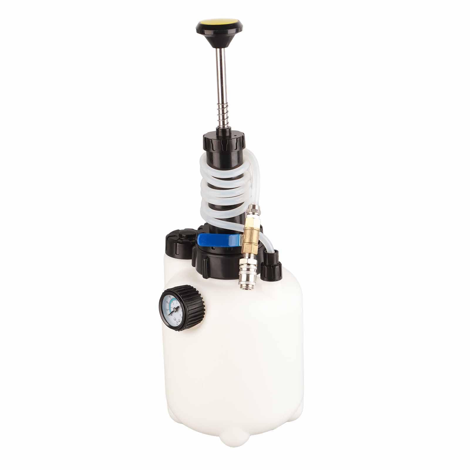 Bomba de Líquido de Transmisión de 3 litros con 8 Adaptadores ATF: Herramienta Confiable para Transferencias de Refrigerante de Motor, Aceite de Motor y Líquido de Dirección Asistida