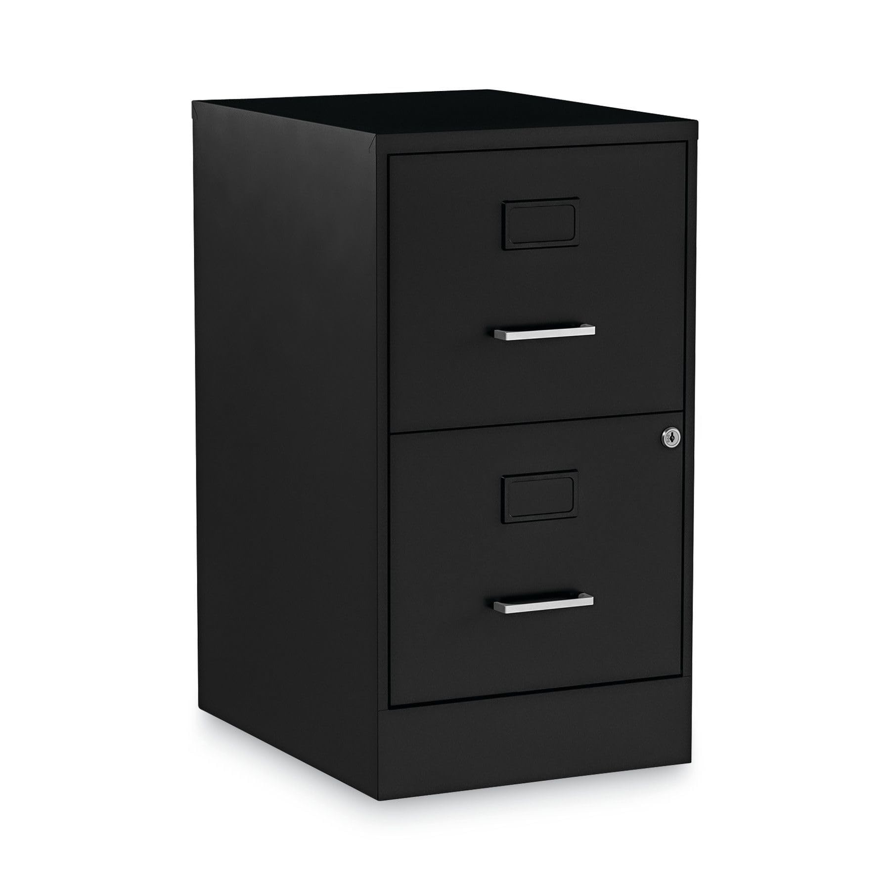 Alera 2806262 Letter Size 2 Drawers Soho Vertical File Cabinet Black