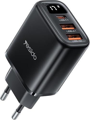 Yesido 17W Triple USB Fast Wall Charger YC67