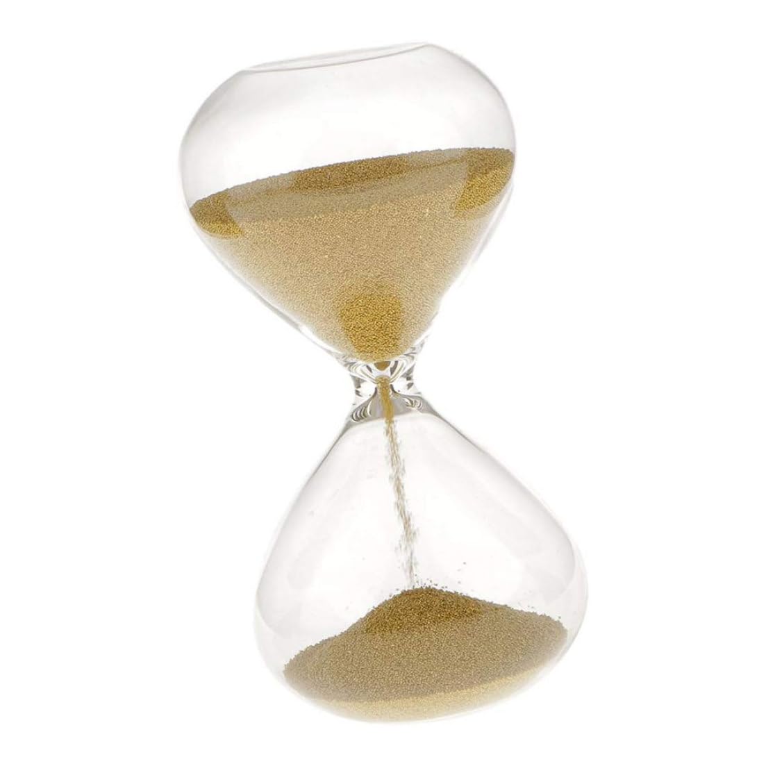 Grtheenumb Golden Sand Timer 3 Minute Hourglass| Sand Hourglass 3Min Timers Glass Measures Home Desk Decor