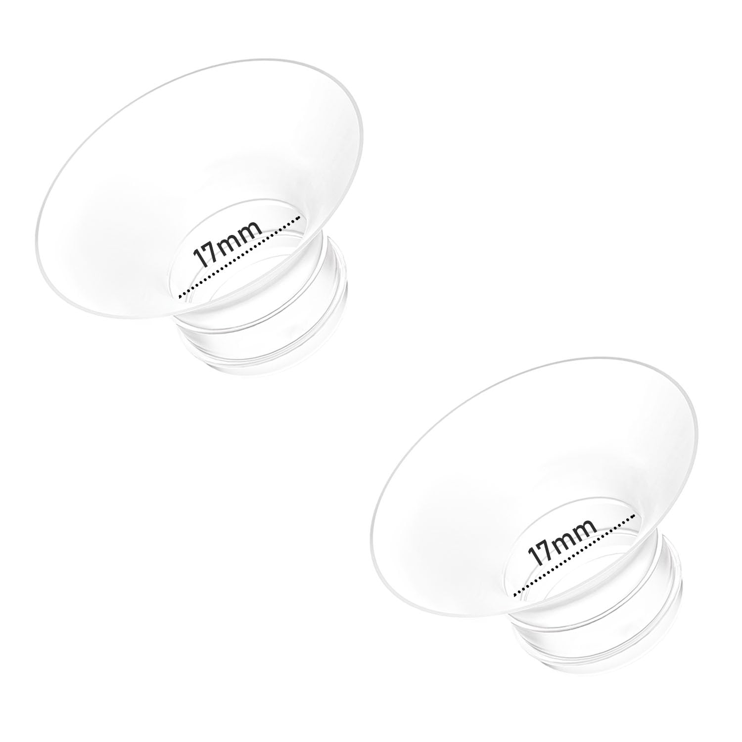 Flange Insert 2pcs Compatible with Momcozy M5/M9/M6/S12 Pro/V1 Pro/V2 Pro,for Spectra/Medela/MomMed/eufy/Lansinoh/Elvie Breast Pump