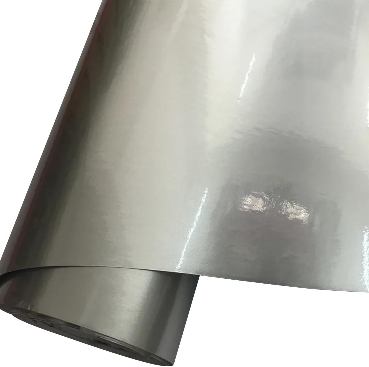 Glossy Metallic Vinyl Film 19.68 x 60 inch Self Adhesive Vinyl Wrap, Peel and Stick Waterproof Car Sticker for Office Furniture DIY Automotive Motorcycle Car Wrapping,Red