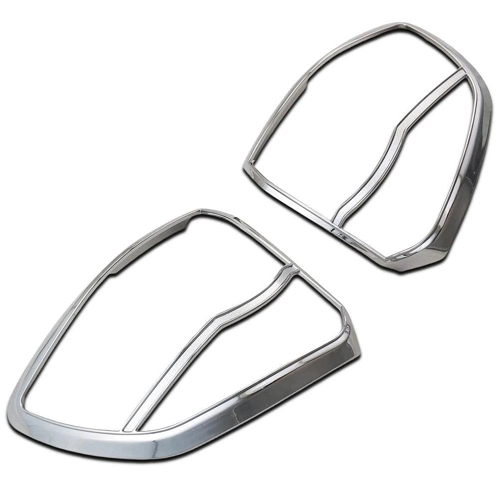 Luz Accesorio Cubierta De Luz Trasera Coche Plateada Abs Embellecedora Para Toyota Para Fortuner 2012-2015 Decoración Exterior Cubierta Protectora
