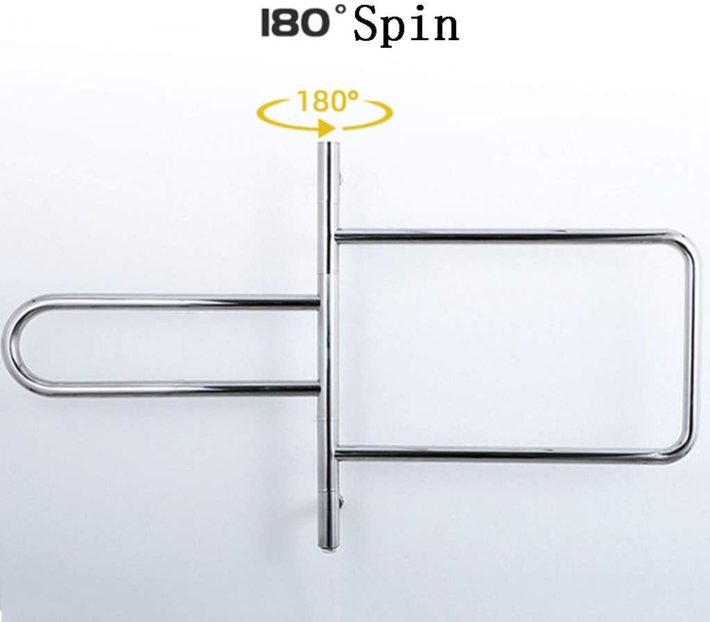 APUM Towel Drying Rack,Wall Mount Heated Electric Stainless Steel Towel Warmer Heater for Bathroom Plug-in Drying Rack