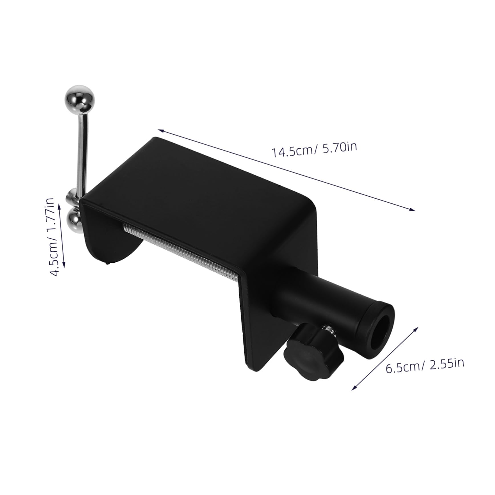 Cabilock 2Pcs Adjustable Desk Base Clamps C Clamp for Mic Stand and Accessories Easy Installation Versatile Table Mount for Enhanced Workspace Stability