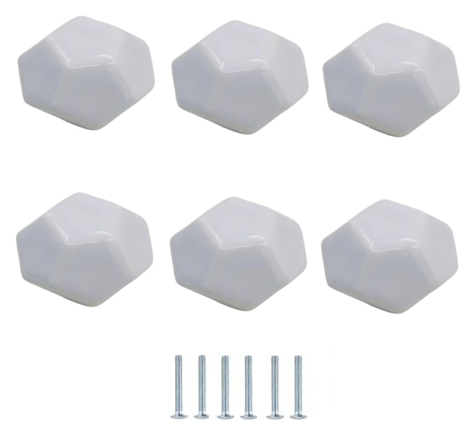 ENmrfvkz Ceramic Cupboard Drawer Handle Knobs, Ceramic Single Hole Cabinet Drawer Knobs 6 pcs Multicolor 39x28mm(Wit)