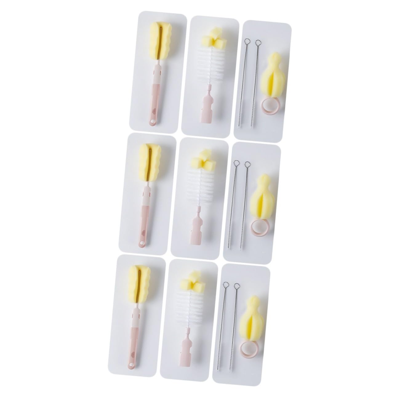 FRCOLOR 3 Set Di Spazzole Per La Pulizia Delle Bottiglie Spazzole Per Bottiglie D'Acqua Spazzole Con Manico Kit Per La Pulizia Trasparente Spazzole Per Bottiglie Spazzole Per La