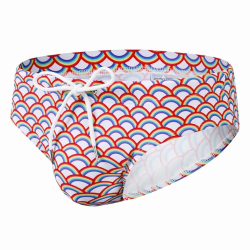 JOCKMAIL Mens Swim Briefs Printed Mens Swimwear Mens Padded Swimwear Briefs for Pool Parties, Beach Vacations,Swimming 6