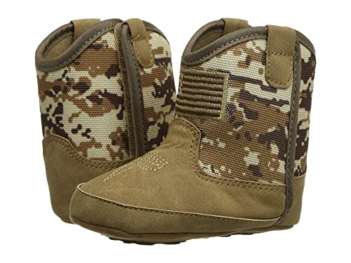ARIAT Infant Boys Lil Stompers Baby Boot, Brown/Camo(Patriot), 1