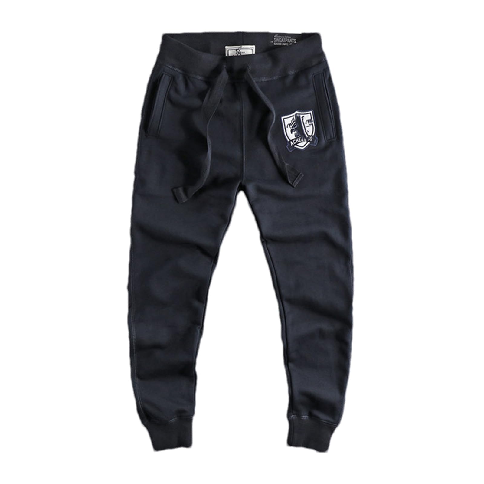 Pantalones de chándal para hombre, corte sencillo, estrechos, rectos en el tobillo, pantalones deportivos, estilo exterior