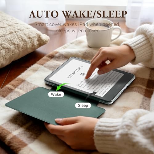 Image of CoBak Detachable Magnetic Case for Kindle Paperwhite (6.8 inch 11th Generation 2021 Released) - Ultra Slim Transparent Clear TPU Back Shell Protective Cover with Auto Wake /Sleep Feature