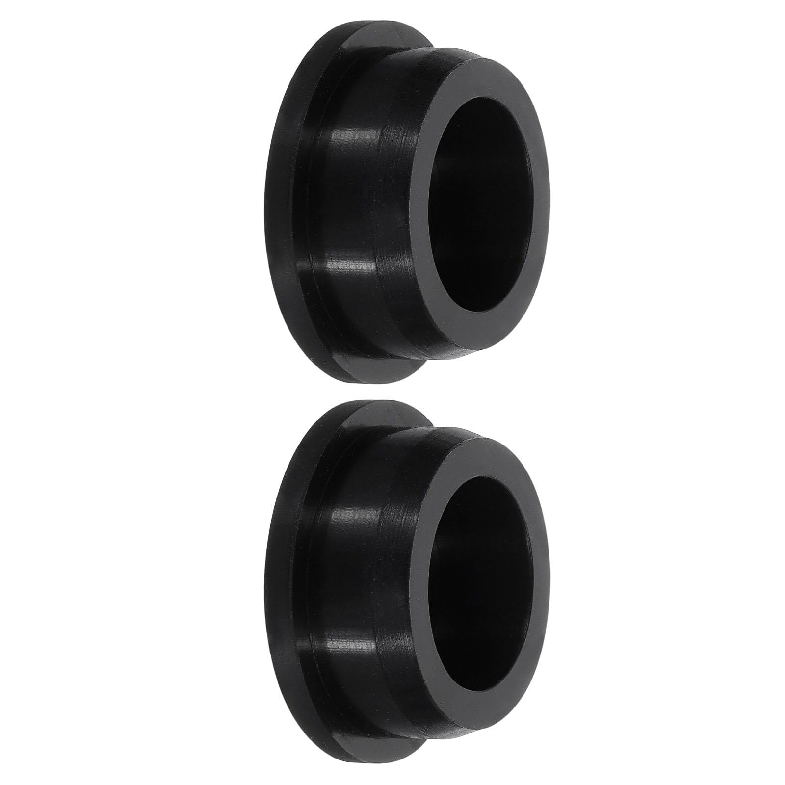 TA-VIGOR Silicone Hole Plug, Waterproof Rubber Stoppers Button Plugs, Round Bungs Hole Sealing Cover Tube Pipe End Caps for 34mm / 1.34" Holes Bottle Pipes, Black 2 pcs