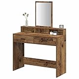 Montage facile grâce aux instructions claires (recommandées pour 2 personnes) : la coiffeuse se transforme rapidement en hub de beauté pratique. La surface lisse et laquée permet un nettoyage sans effort avec un chiffon humide, parfaite pour les routines matinales mouvementées.