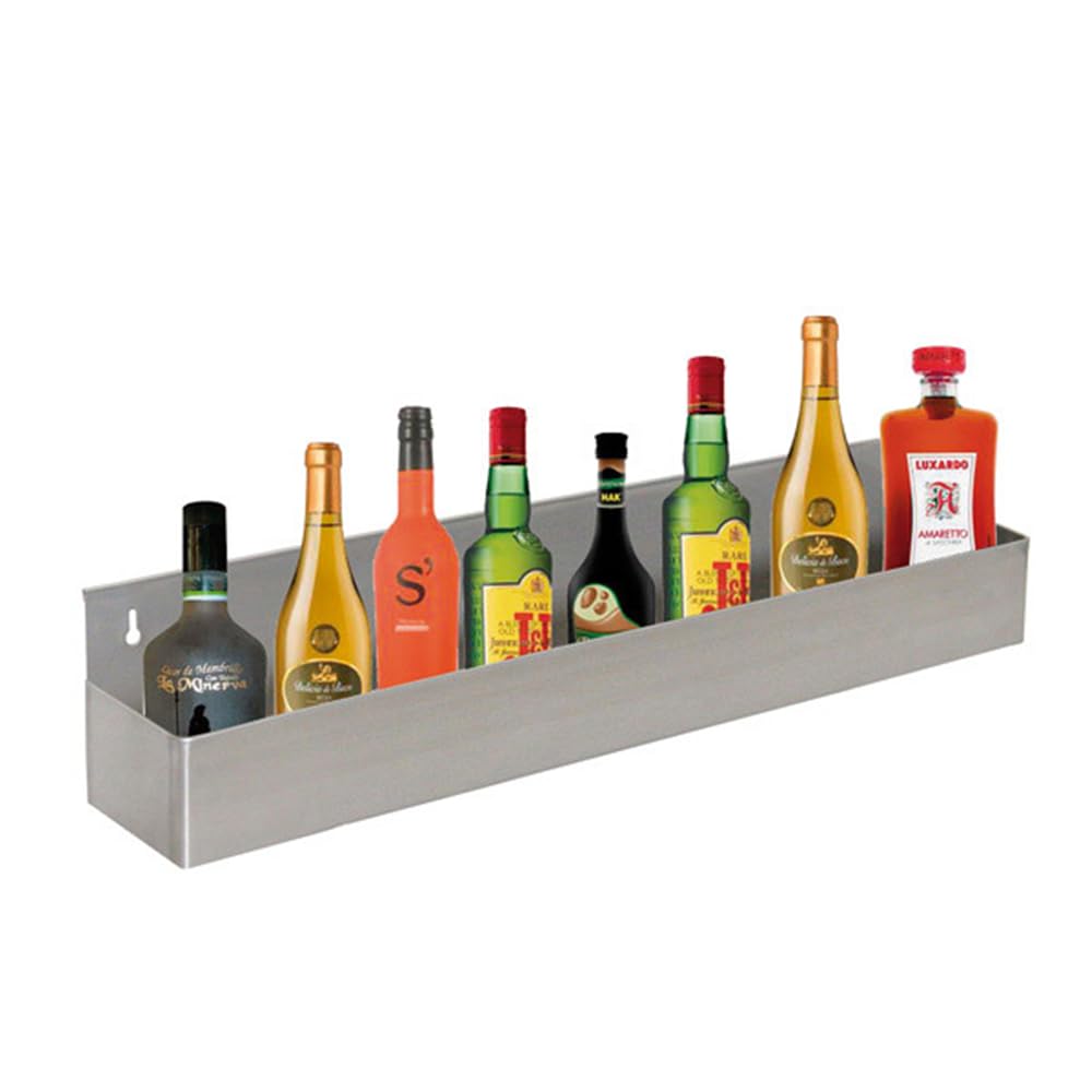 García de Pou 123.94 Estantería Bar para 8 Botellas, 82 x 10 x 15 cm, Plateado