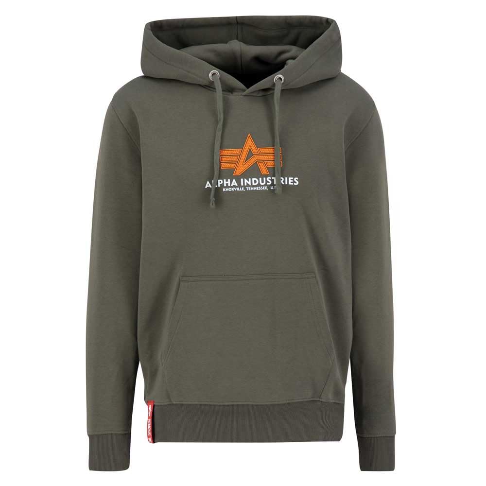 Alpha Industries Basic Rubber Hoodie für Herren Dark Olive