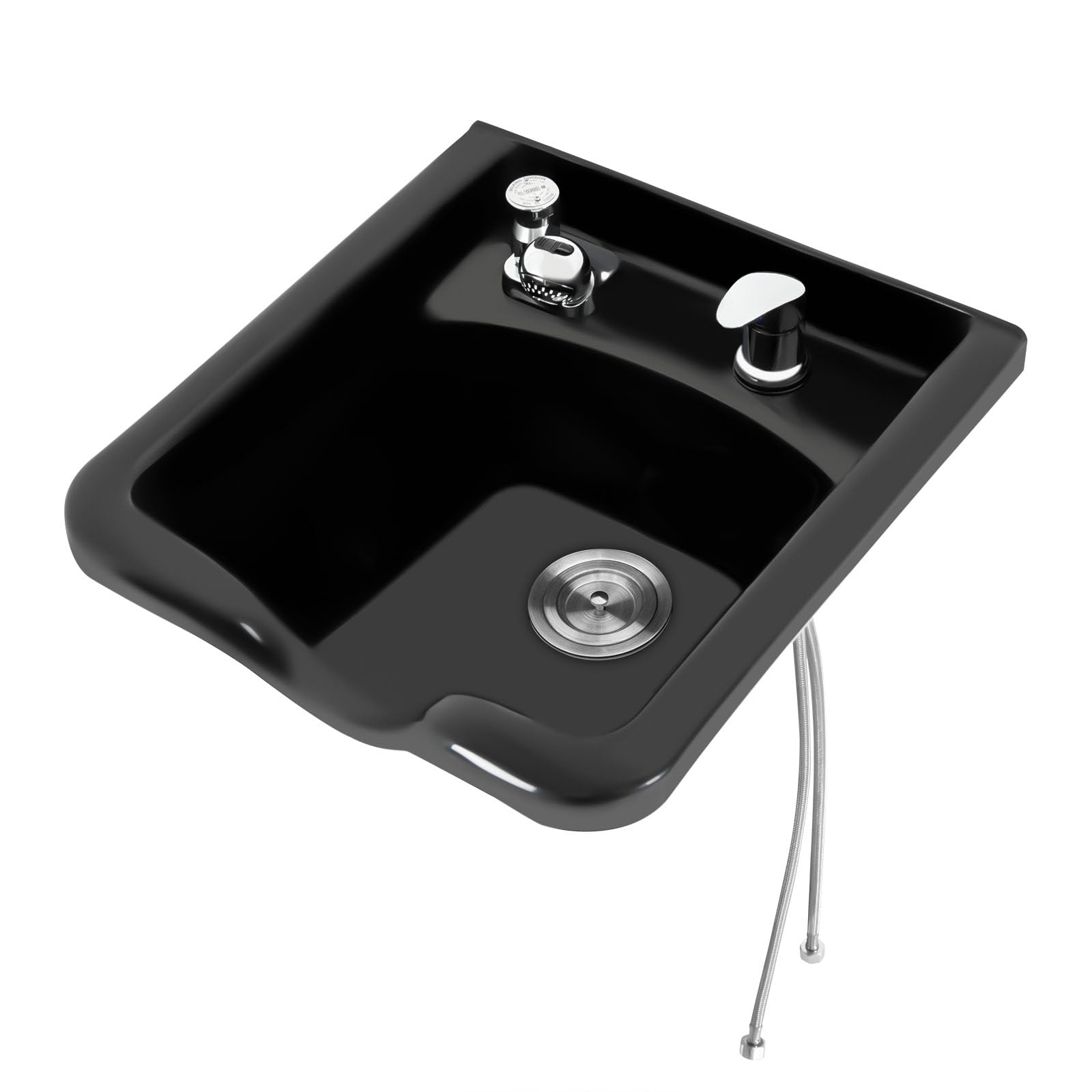 Friseur Waschbecken,Haarwaschbecken Mit Nackenstütze,Zellulärer Sprudler,Dusche mit Eingezogen Schlauch,für Friseursalons, Friseurläden, Schönheitssalons