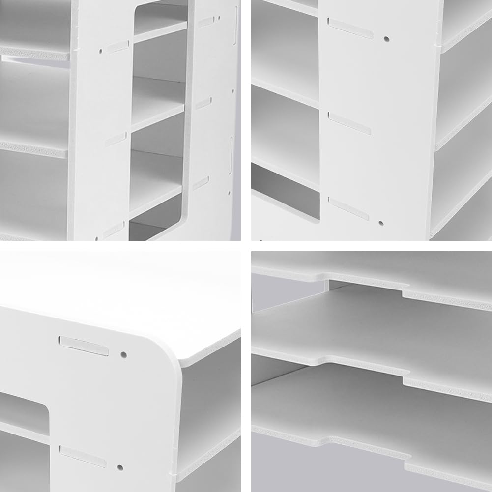 Gohytal Office File Tray, Letter Tray Organiser, A4 Paper Organisers Desk Tidy Organiser - Image 4