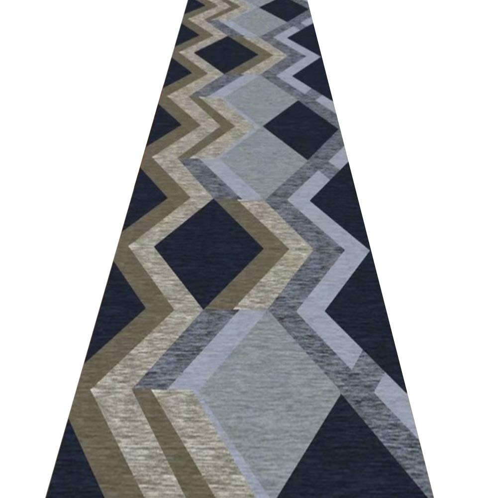 Tapis couloir géométrique ZRUYI 0.8x2m étanche à la poussière