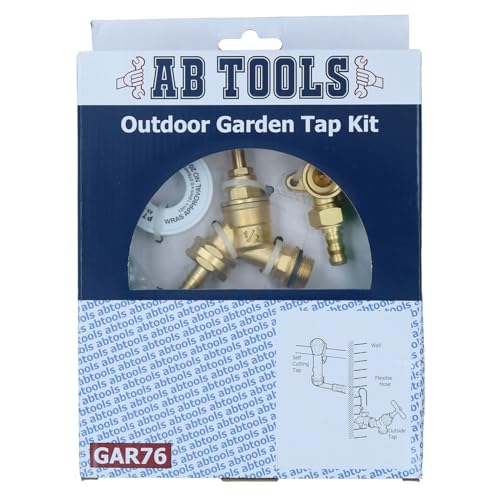 Outdoor Tap Kit Brass Self Cut Tap Hose Pipe Garden Water Fittings Wall Mounted