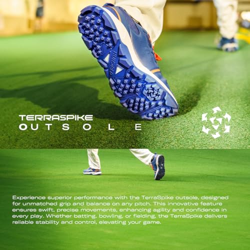 Image of Hundred HyperTurf Cricket Shoes | TerraSpike Rubber Studs Men | Embedded Support Plate for Stability | Lightweight & Durable | Ideal for Turf, Ground & Hard Surfaces