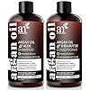 Argan Oil Shampoo and Conditioner Set - Sulfate-Free Formula with Nourishing Moroccan Oil and Keratin -for All Hair, Curly or Straight - Hydrate Repair Defy Frizz for Salon-like Results!16 Fl Oz 2 PK
