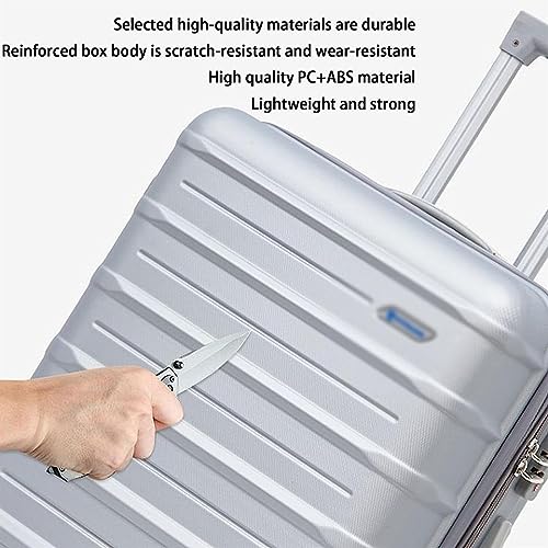 Carry-on Suitcase Luggage 3-Piece Large Capacity Luggage 20/24/28inches Adjustable Trolley Suitcases with Wheels Carry-on Suitcases Carry On Luggages,-20+24+28 in (20+24+28 in)2