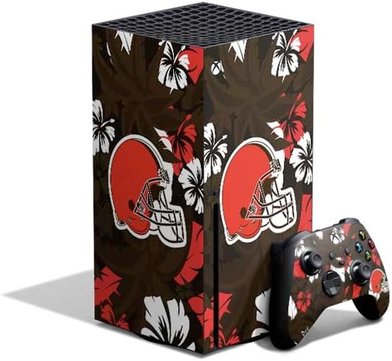 Skinit Decal Gaming Skin Compatible with Xbox Series X Bundle - Officially Licensed NFL Cleveland Browns Design
