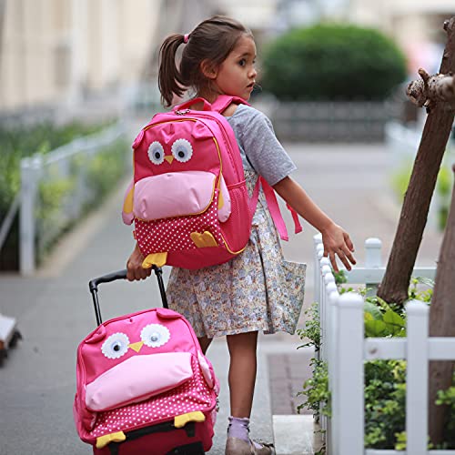 Yodo Little Kids School Bag Pre-K Toddler Backpack With Name Tag And Chest Strap, Owl #TOP1
