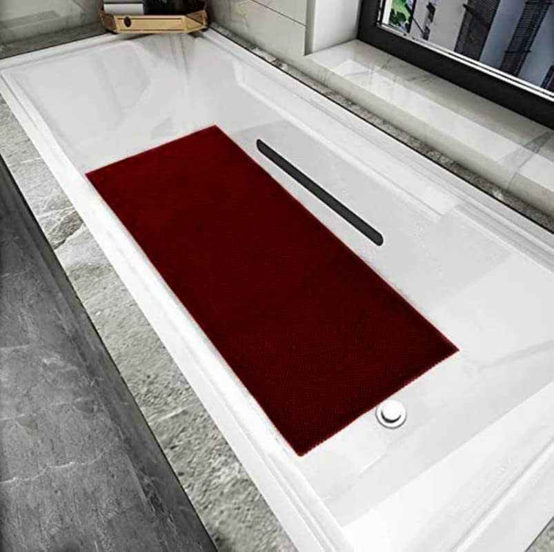 Avideco Anti Skid & Multipurpose/Bathroom Mat/Shower Mat/Carpet/Rugs/Rainmat/Swimming Pool Mat|Waterproof Doormat for Indoor/Outdoor Home Office Entrance| (2x5 feet, Wine)