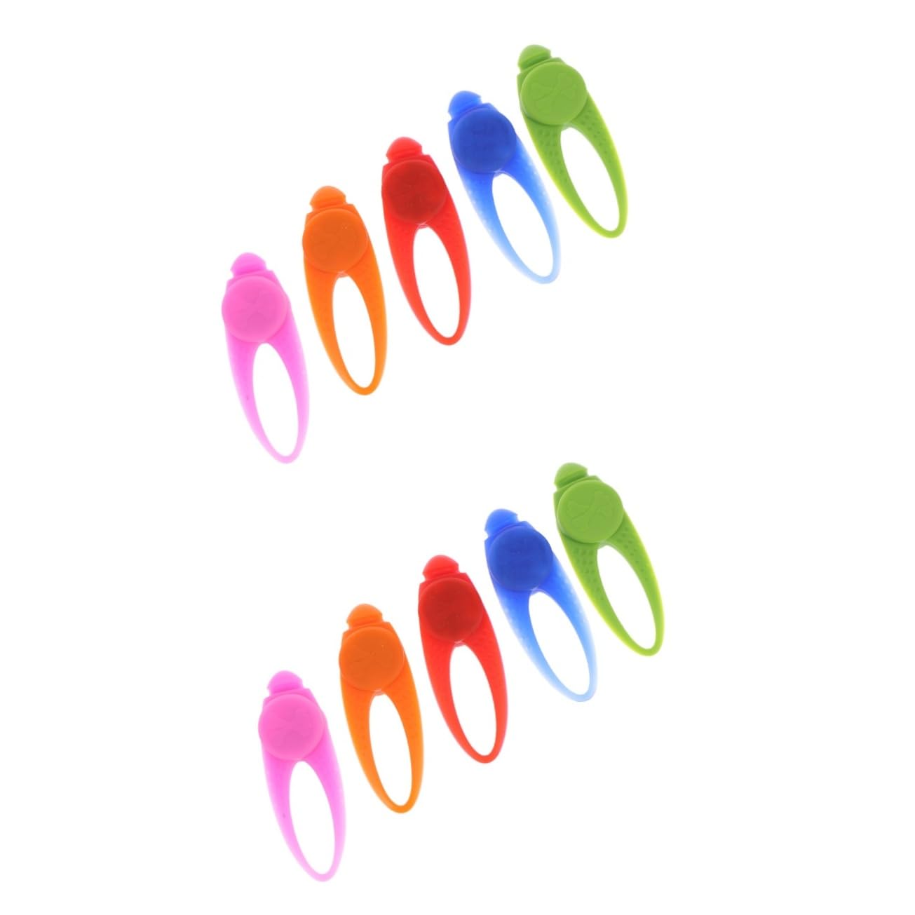 BESPORTBLE 2 Set di Ciondoli in Silicone A LED per Collare per Cani 5 Pezzi * 2