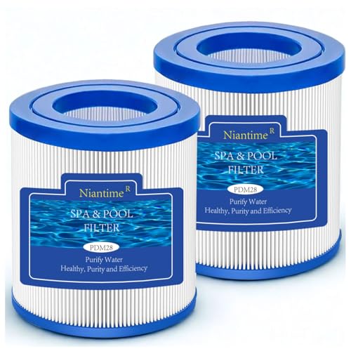 Niantime PDM28 Hot Tub Spa Filter Replacement for Aquarest Dream Maker 461273 FC-9944 Spa Filter 28 Sq. Ft 2 Pack PDM28 Spa Filter