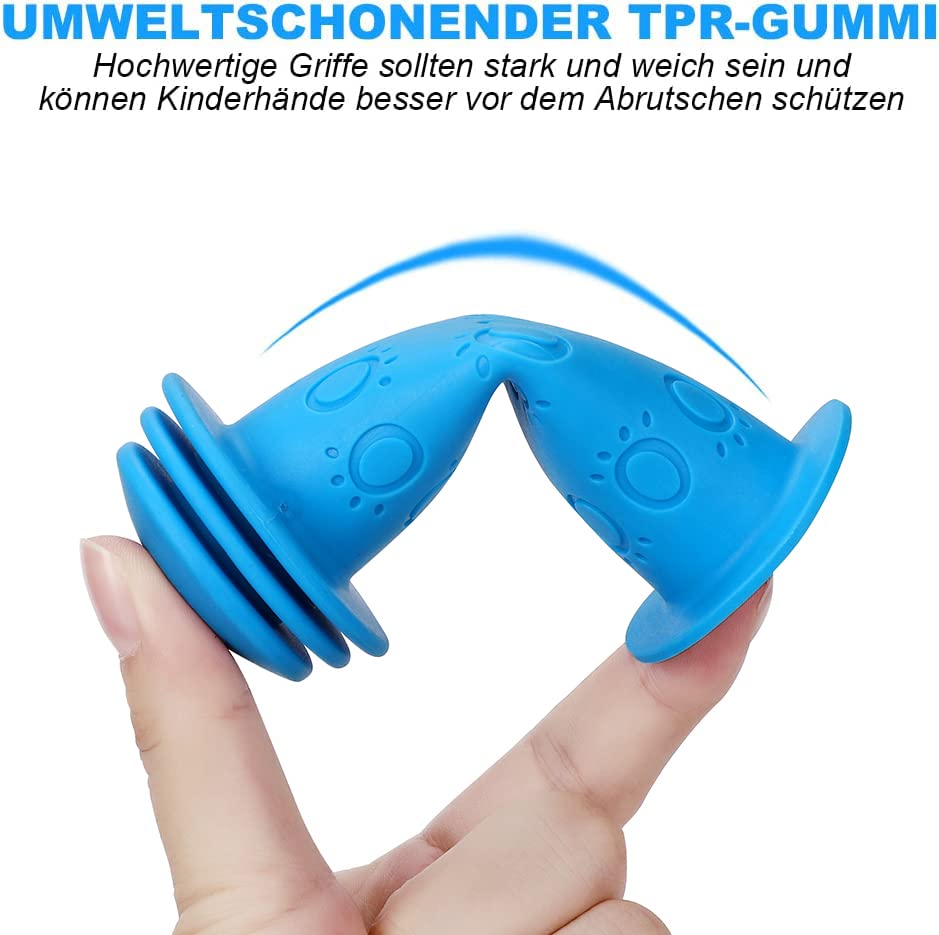 Poignées De Guidon Scooter / BMX / VTT Enfant – 105 Mm TPR Antidérapantes, Couleurs Vives, Bouchons De Sécurité