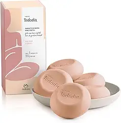 SABONETE EM BARRA PURO VEGETAL NATURA TODO DIA NOZ PECÃ E CACAU CAIXA COM 5 UNIDADES 90g/cada