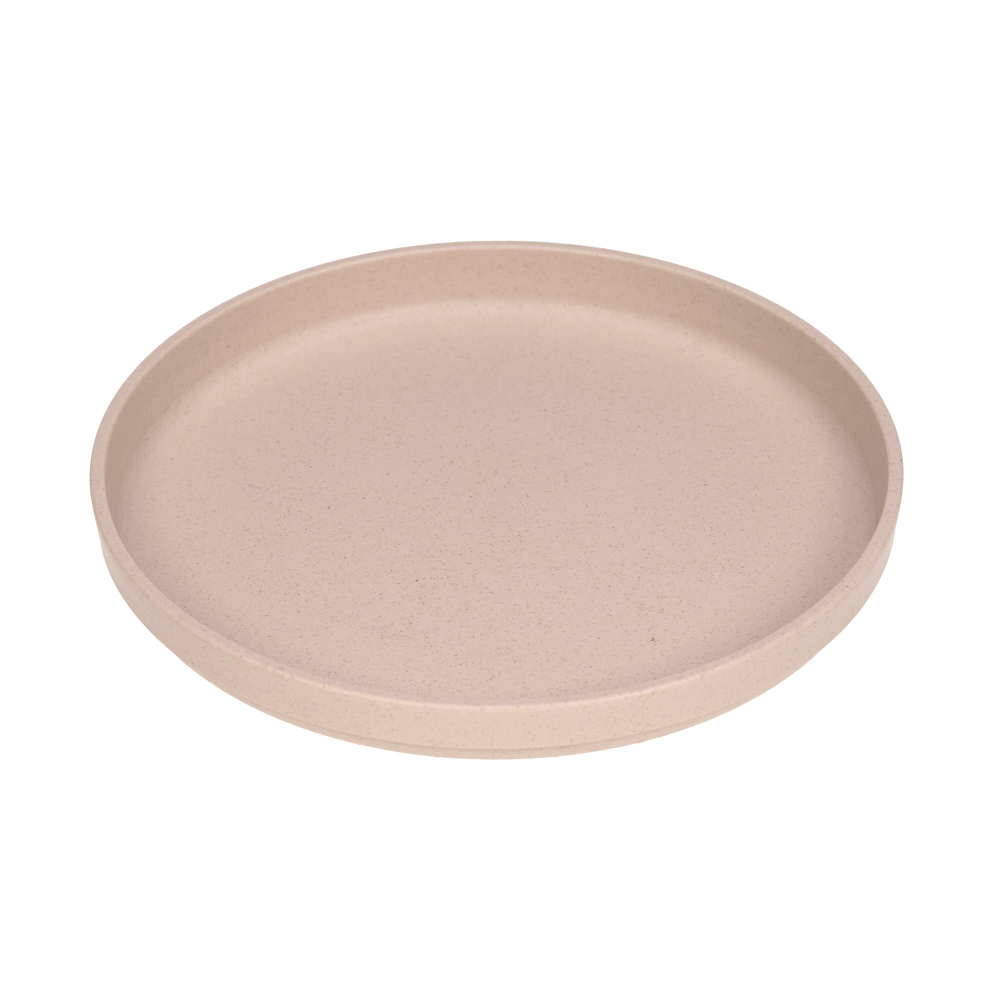LÄSSIG Kinder Teller ohne Melamin, BPA-frei, für Spülmaschine und Mikrowelle/Plate Uni powder pink