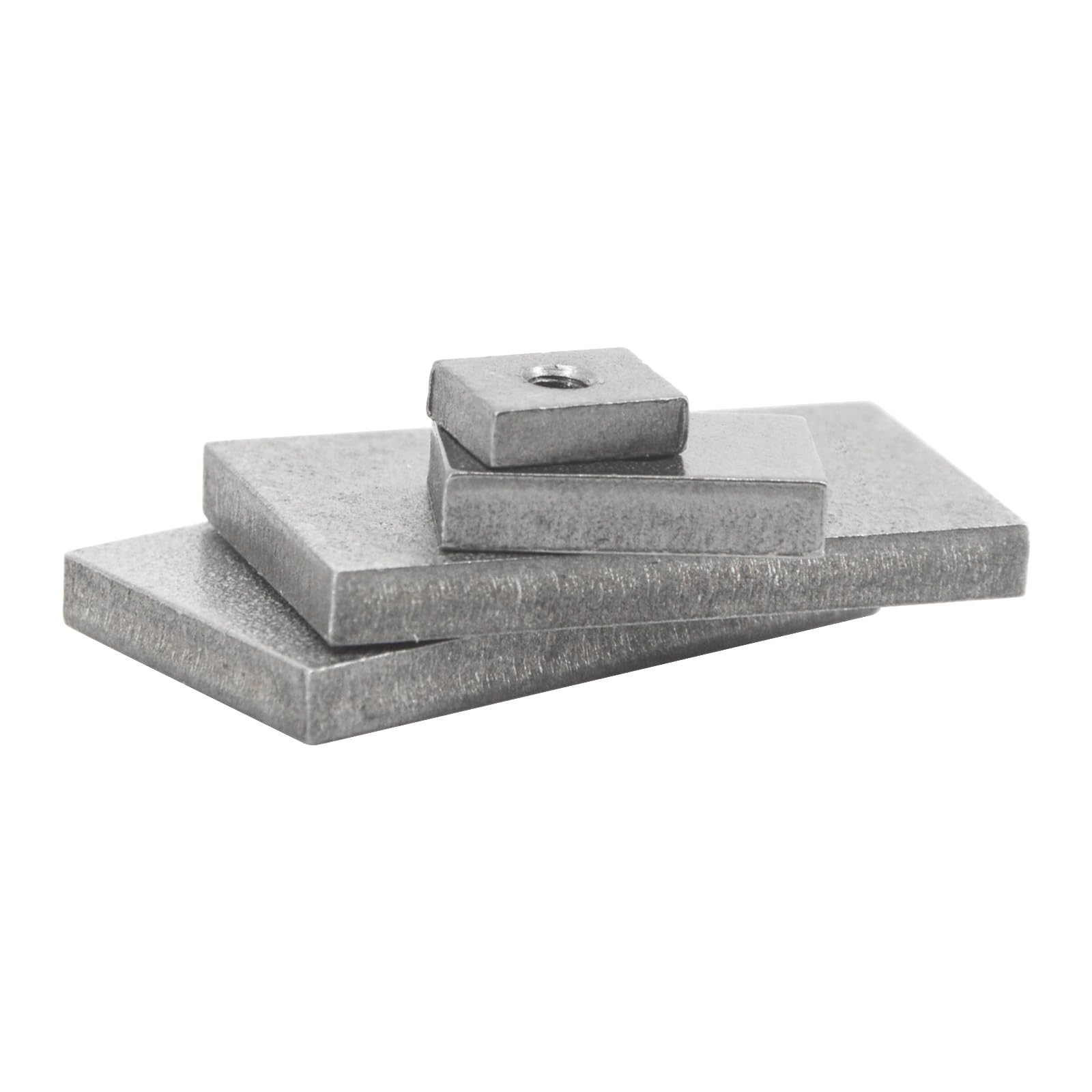 Dadi quadrati M8 in acciaio inossidabile 304, dadi rettangolari con filettatura per macchinari e mobili, 30 x 20 x 5 mm (confezione da 8)