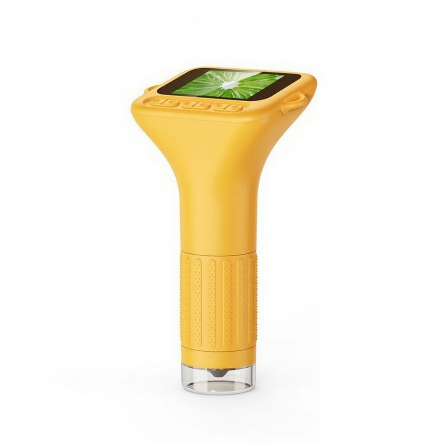 1000x handheld digital microscope portable microscope with screen rechargeable compact for students, kids, home learning, classroom, orange