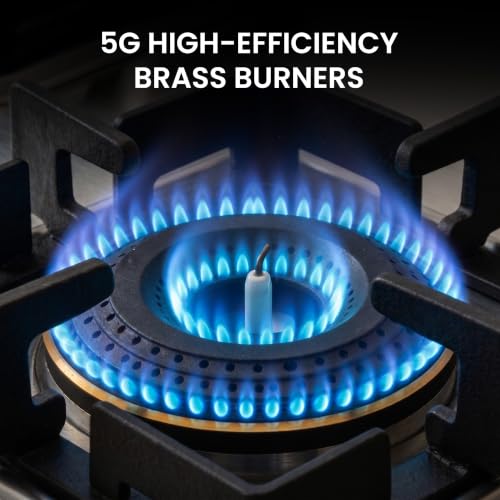 Image of Sunshine Osaka 4 Burner Stainless Steel Gas Stove | ISI Certified | High-Efficiency Brass Burners | Ultra Slim Body | Heavy Duty Pan Supports | Auto Ignition | 10-Year Burner Warranty