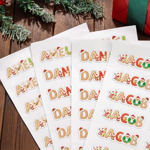 Image of Personalized Name Christmas Stickers