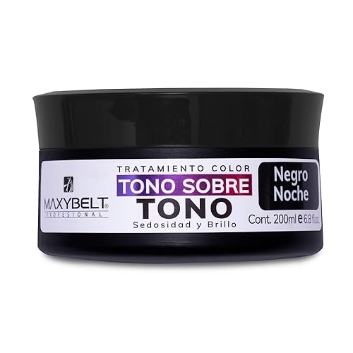 maxybelt Tratamiento Matizante Color Mascarilla Capilar Matizador  Nuance Depositador de Cabello de 6.8 oz-6.8fl oz (Negro Noche  Negro)