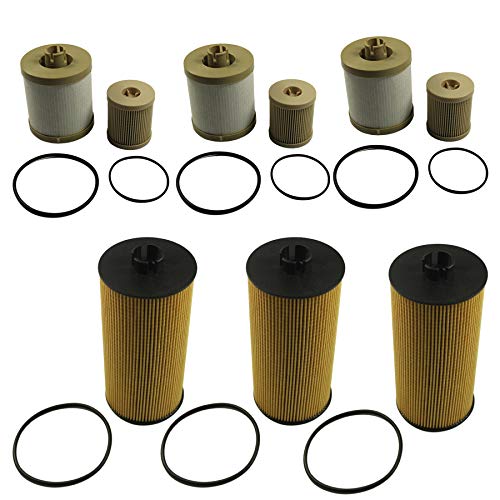JDMSPEED New Fuel & Oil Filter Replacement 3 of Each FD4616 FL2016