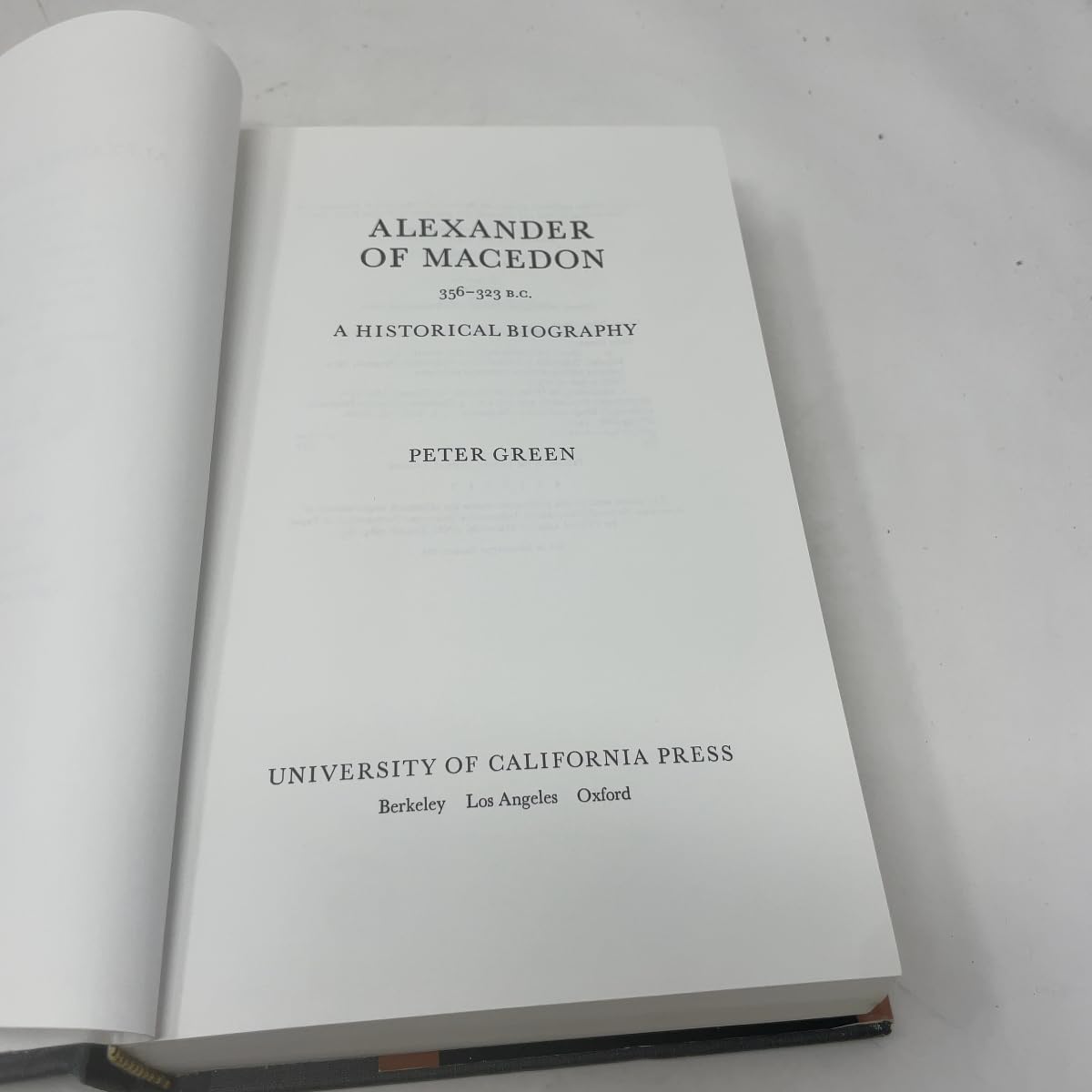Alexander of Macedon, 356-323 B.C.: A Historical Biography