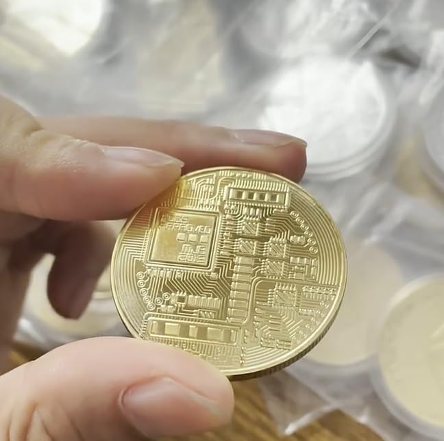 4 pcsset bitcoin commemorative collector coin gold plated novelty coins cryptocurrency collectible gift coin thickness 3mm